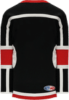 Am image of a Custom Athletic Knit Select Series Hockey Jersey in Black/White/Red!