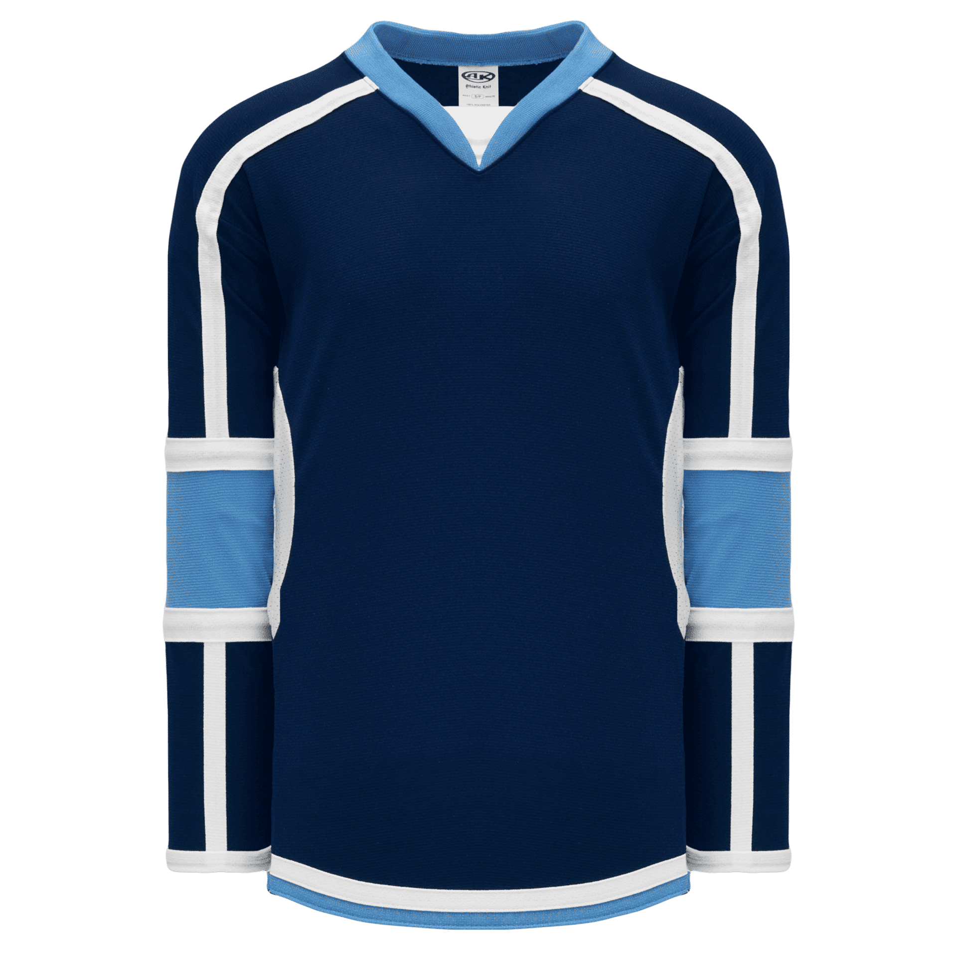 Athletic Knit Select Series Hockey Jersey in Navy/White/Sky