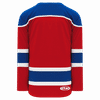 Am image of a Custom Athletic Knit Youth Select Series Mid Hockey Jersey in Red/Royal/White!