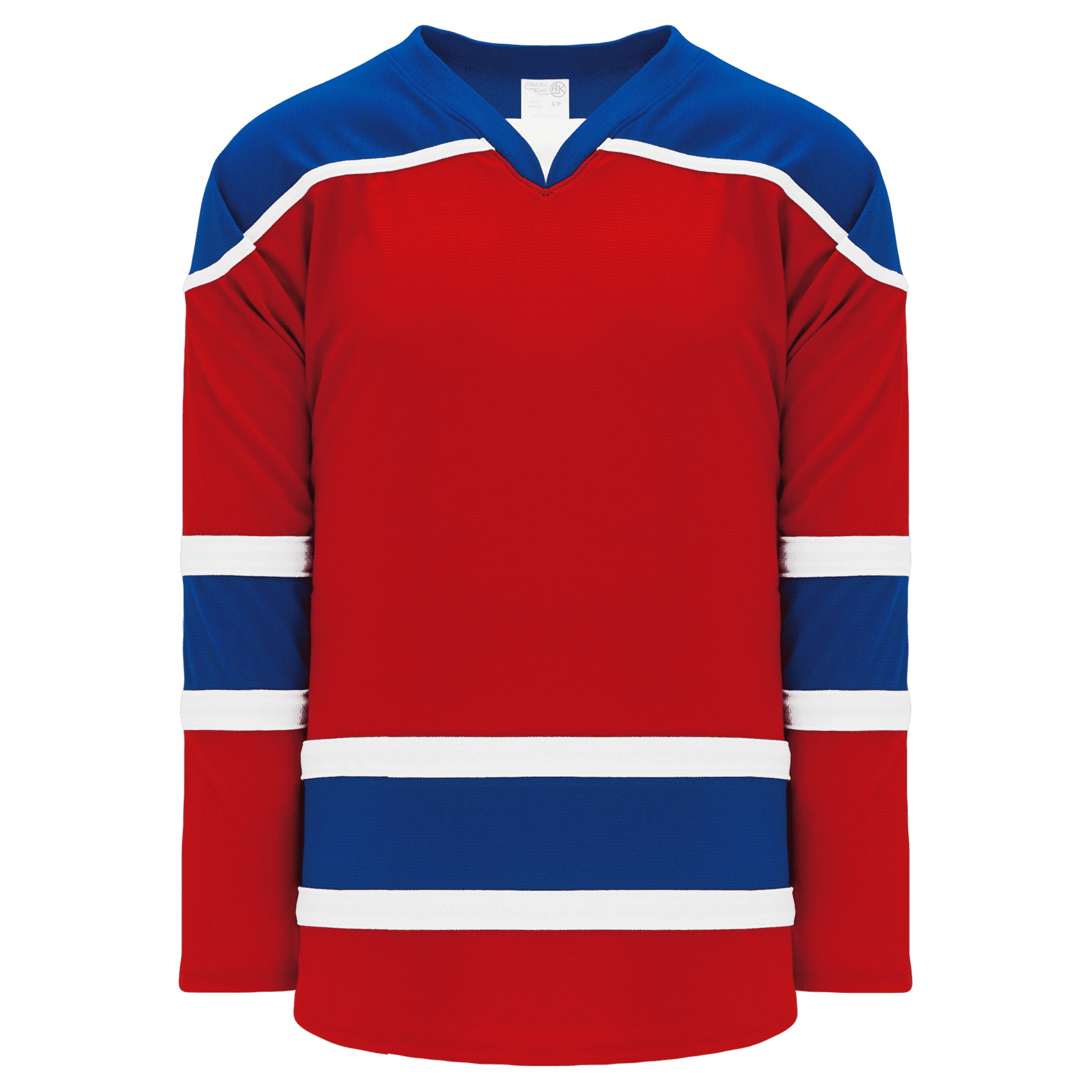 Athletic Knit Select Series Mid Hockey Jersey in Red/Royal/White