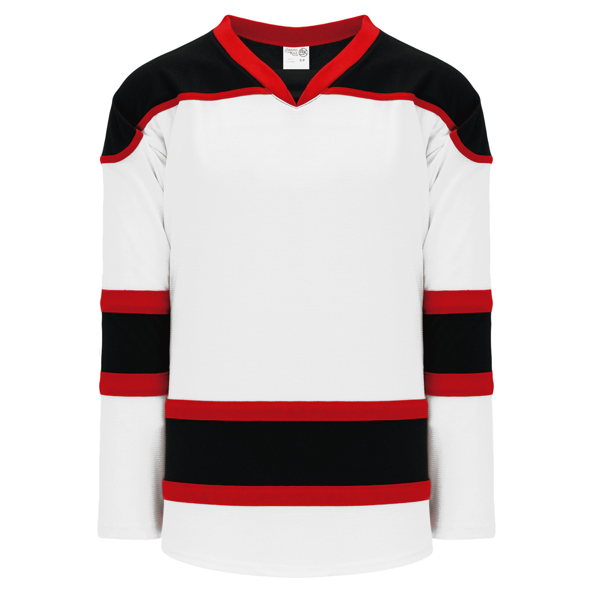 Athletic Knit Select Series Mid Hockey Jersey in White/Black/Red
