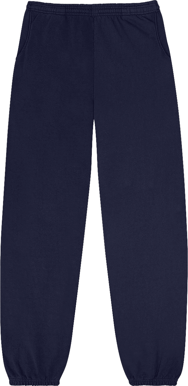 Am image of a Custom LA Apparel Heavy Fleece Sweatpant 14oz in Navy!