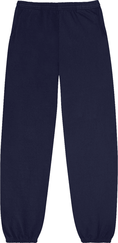 Am image of a Custom LA Apparel Heavy Fleece Sweatpant 14oz in Navy!