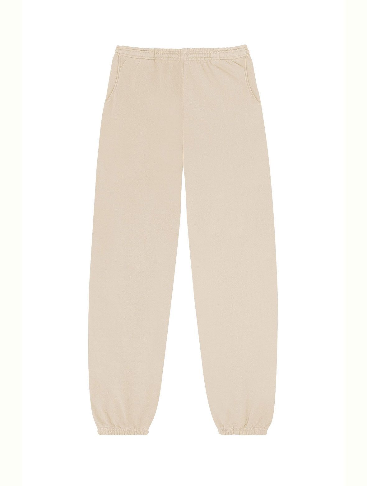 LA Apparel Heavy Fleece Sweatpants 14oz in BEIGE