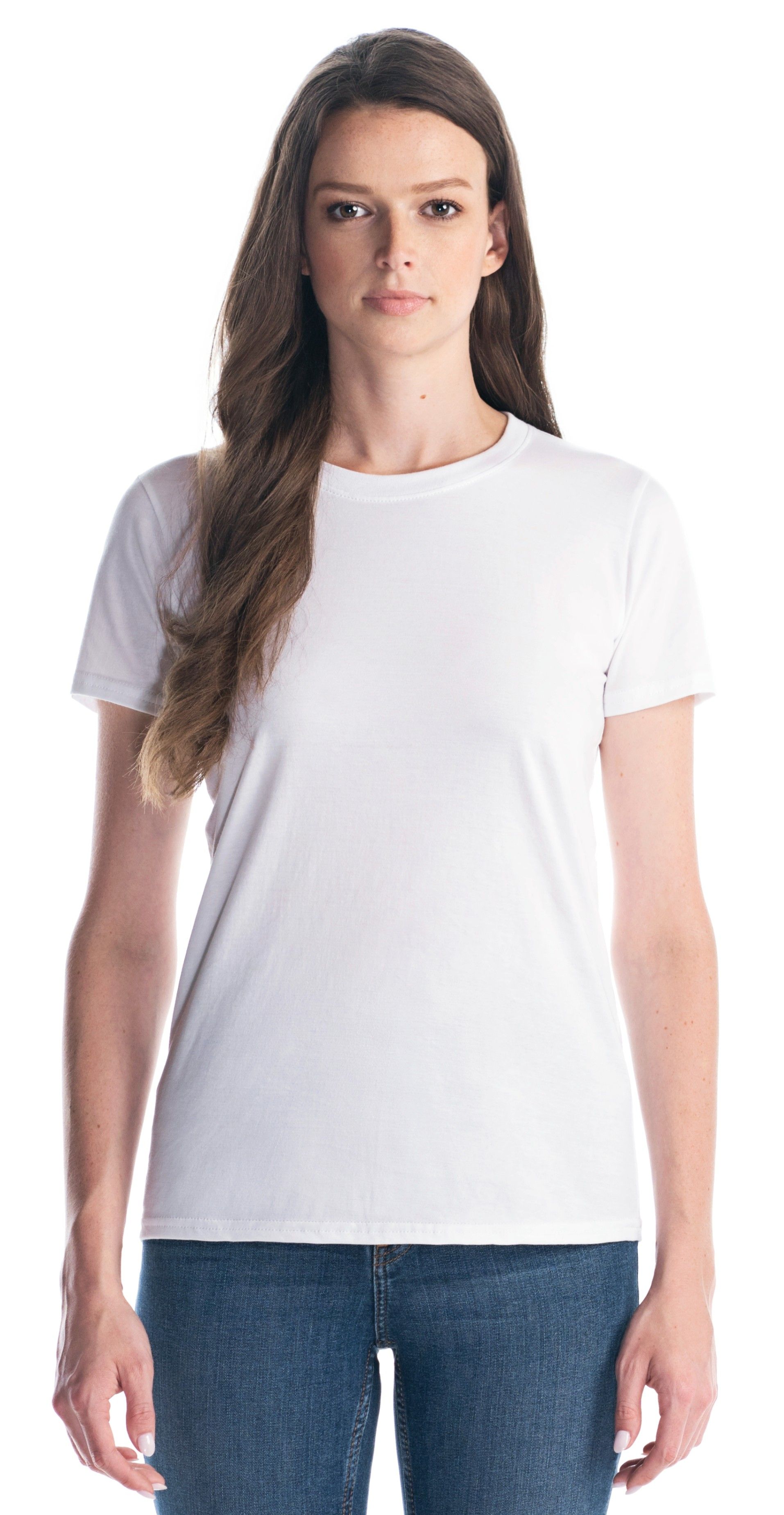 Jerico Ladies Essential Cotton T Shirt in White