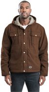 Am image of a Custom Berne Mens Vintage Washed SherpaLined Hooded Jacket in Bark!