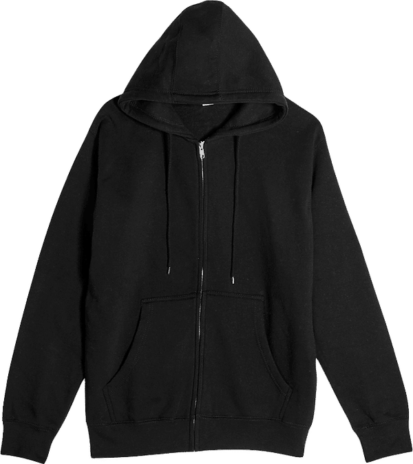 Am image of a Custom Lane 7 Premium Full Zip Hoodie in Black!