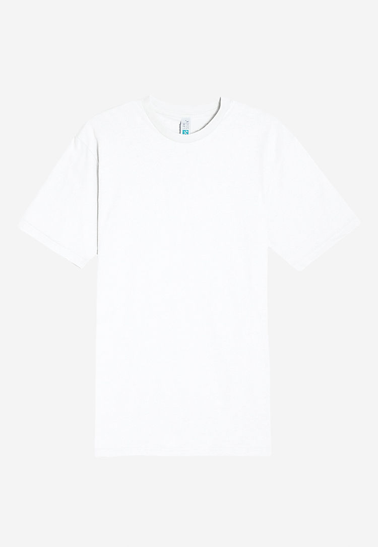 Lane 7 Heavyweight Tee in White