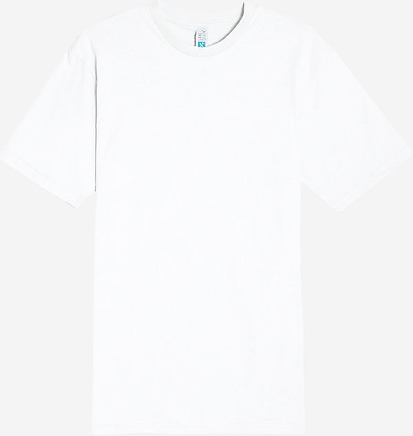Am image of a Custom Lane 7 Heavyweight Tee in White!