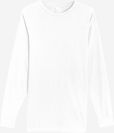 Am image of a Custom Lane 7 Heavyweight Long Sleeve Tee in White!