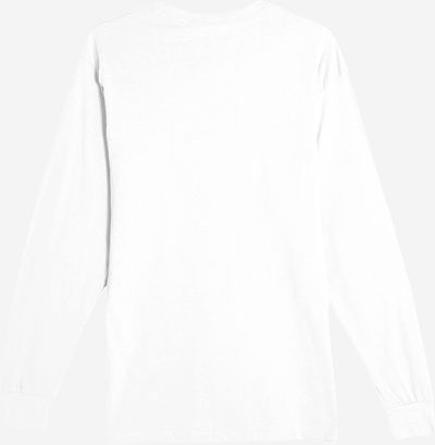 Am image of a Custom Lane 7 Heavyweight Long Sleeve Tee in White!