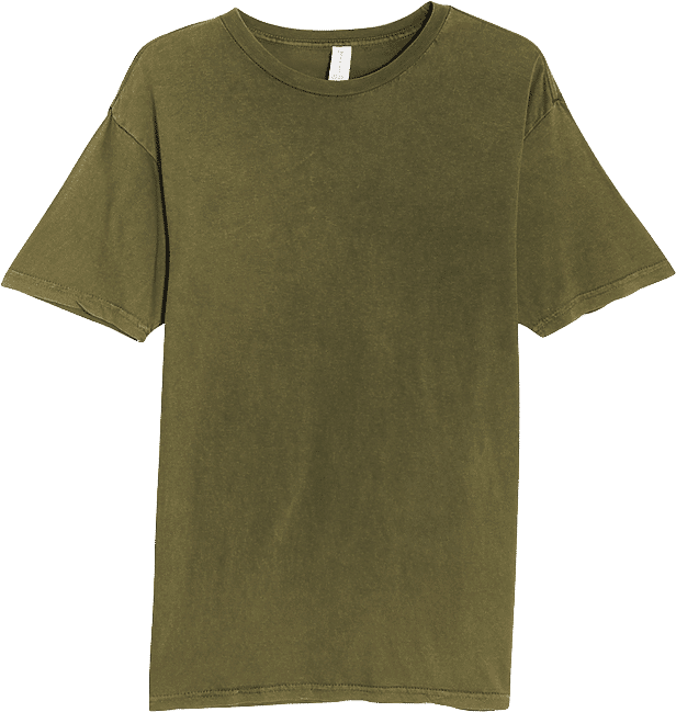 Lane 7 Vintage Crewneck Tee in Vintage Olive