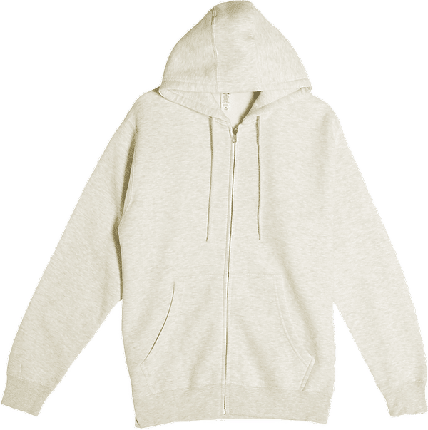 Am image of a Custom Lane 7 Premium Full Zip Hoodie in Oatmeal Heather!