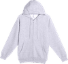 Am image of a Custom Lane 7 Premium Full Zip Hoodie in Heather Grey!