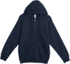 Am image of a Custom Lane 7 Premium Full Zip Hoodie in Navy Blue!