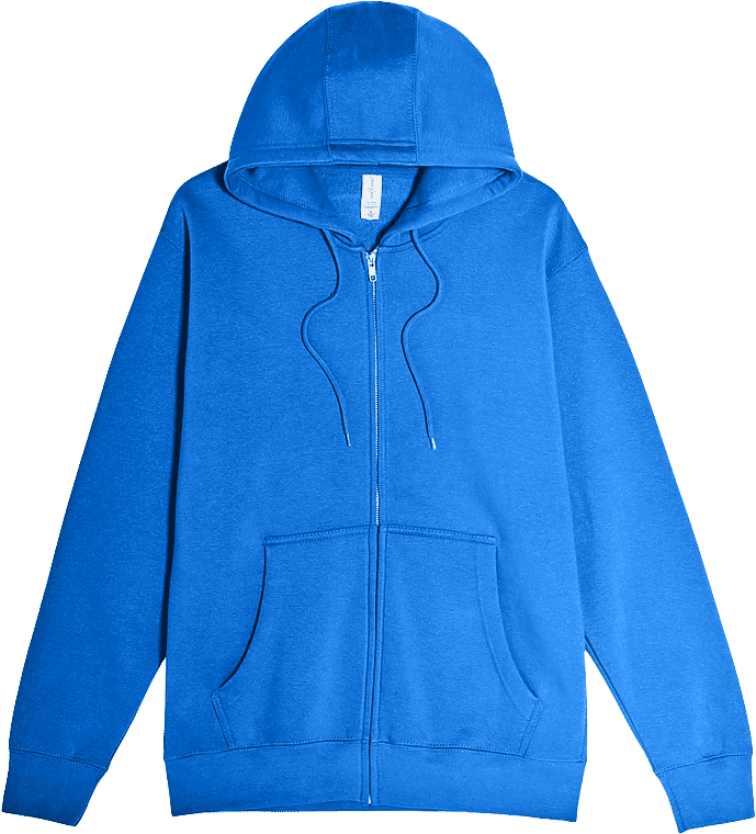 Lane 7 Premium Full Zip Hoodie in True Royal