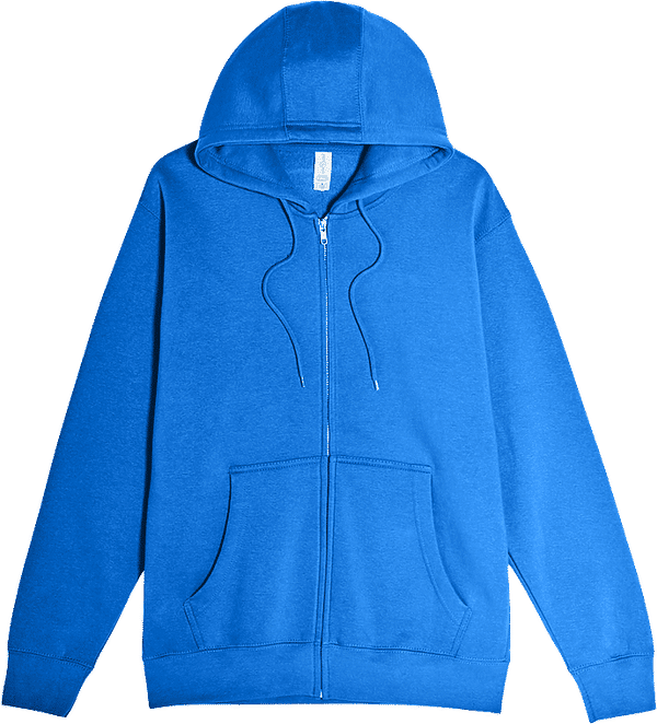 An image of a Custom Lane 7 Premium Full Zip Hoodie in True Royal!