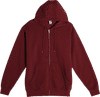 Am image of a Custom Lane 7 Premium Full Zip Hoodie in Burgundy!