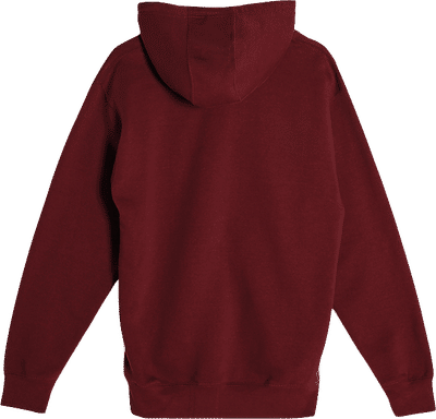 Am image of a Custom Lane 7 Premium Full Zip Hoodie in Burgundy!
