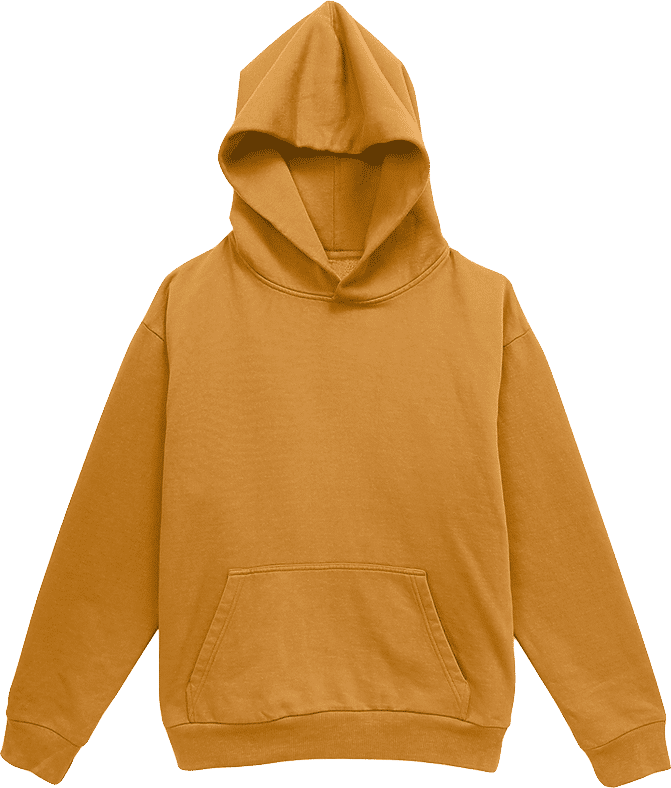 Lane 7 Unisex Urban Pullover Hooded Sweatshirt in Peanut Butter