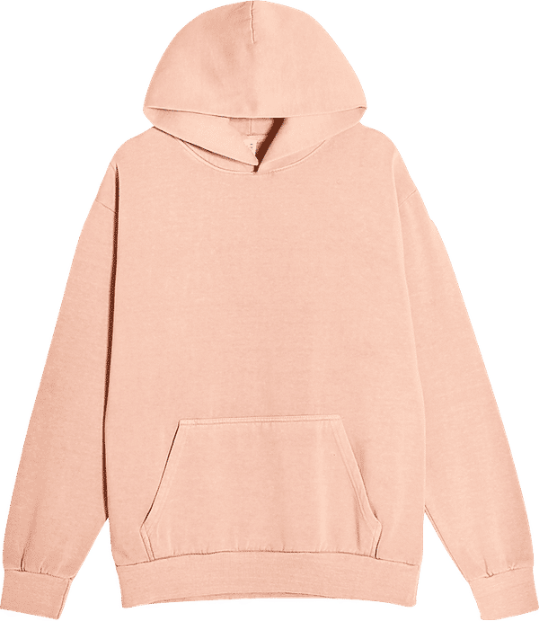 Am image of a Custom Lane 7 Unisex Urban Pullover Hooded Sweatshirt in Salmon!