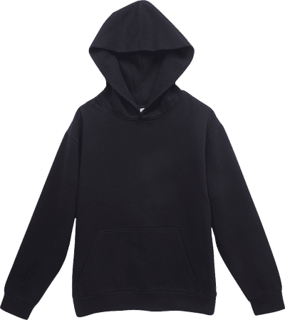 Am image of a Custom Lane 7 Unisex Urban Pullover Hooded Sweatshirt in Black!