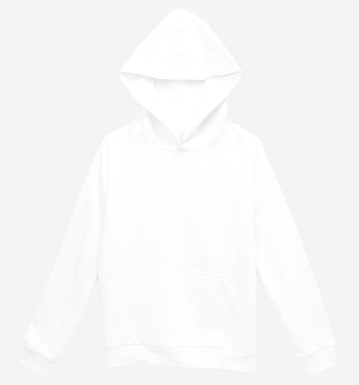 Am image of a Custom Lane 7 Unisex Urban Pullover Hooded Sweatshirt in White!