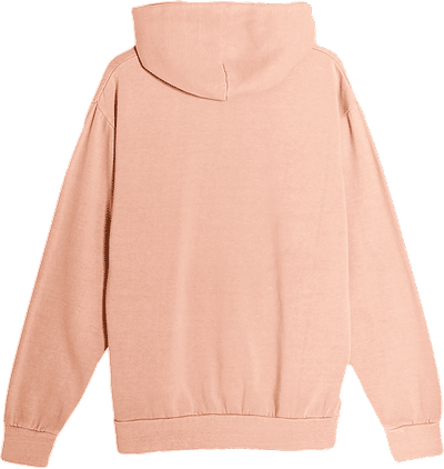 Am image of a Custom Lane 7 Unisex Urban Pullover Hooded Sweatshirt in Salmon!