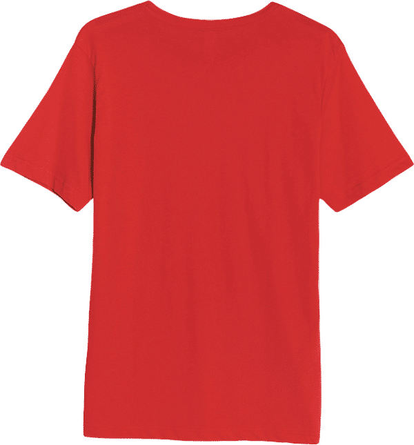 Am image of a Custom Lane 7 Deluxe Tee in Red!