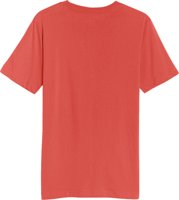 Am image of a Custom Lane 7 Deluxe Tee in Paprika!