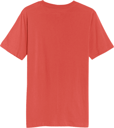 Am image of a Custom Lane 7 Deluxe Tee in Paprika!