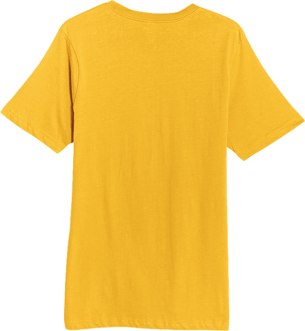 Am image of a Custom Lane 7 Deluxe Tee in Mustard!