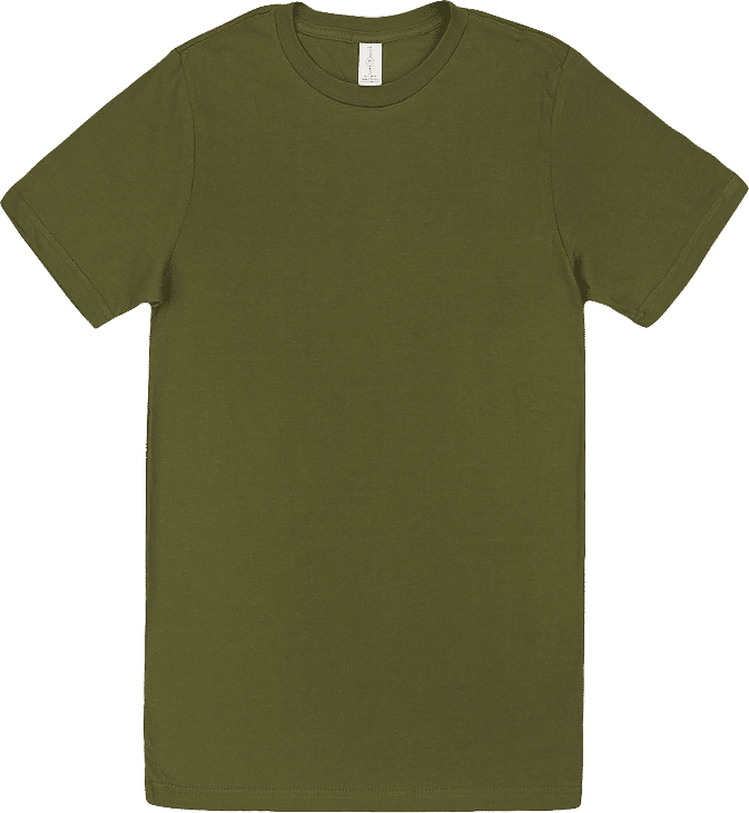 Lane 7 Deluxe Tee in Army Green