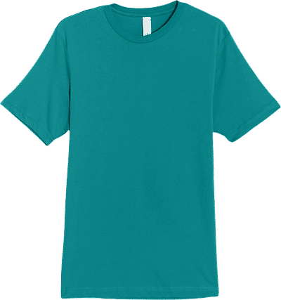 Am image of a Custom Lane 7 Deluxe Tee in Teal!