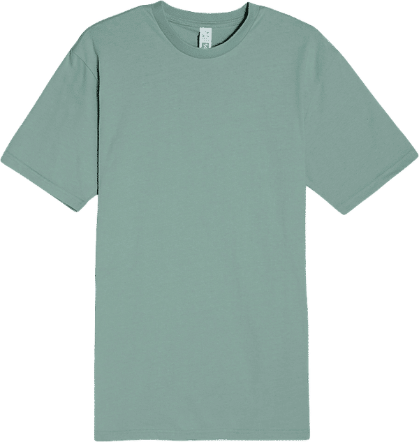 Am image of a Custom Lane 7 Heavyweight Tee in Sage!