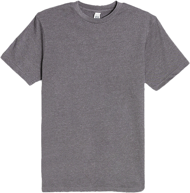 Lane 7 Heavyweight Tee in Charcoal Heather