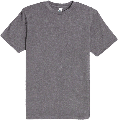 Am image of a Custom Lane 7 Heavyweight Tee in Charcoal Heather!