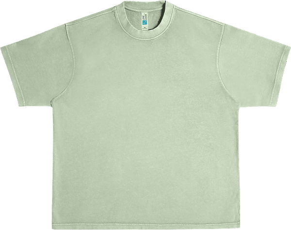 Am image of a Custom Lane 7 Urban Heavy Pigment Tee in Oil Green!