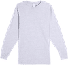 Am image of a Custom Lane 7 Heavyweight Long Sleeve Tee in Heather Grey!