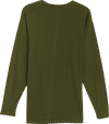 Am image of a Custom Lane 7 Heavyweight Long Sleeve Tee in Army Green!