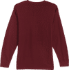 Am image of a Custom Lane 7 Heavyweight Long Sleeve Tee in Burgundy!
