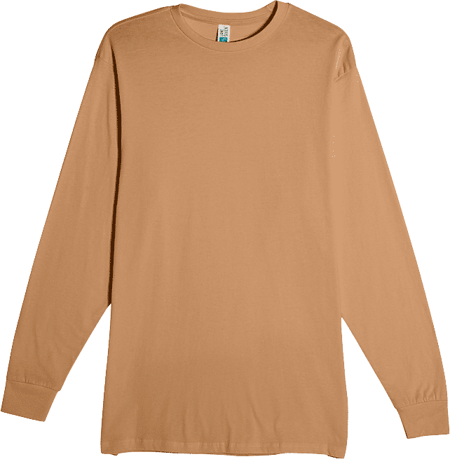 Lane 7 Heavyweight Long Sleeve Tee in Toasted Coconut