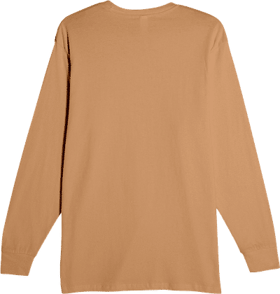 Am image of a Custom Lane 7 Heavyweight Long Sleeve Tee in Toasted Coconut!