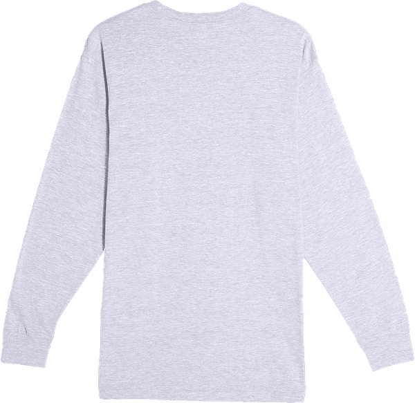 Am image of a Custom Lane 7 Heavyweight Long Sleeve Tee in Heather Grey!