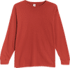 Am image of a Custom Lane 7 Heavyweight Long Sleeve Tee in Paprika!