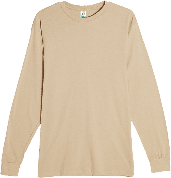 Am image of a Custom Lane 7 Heavyweight Long Sleeve Tee in Mushroom!