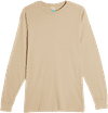 Am image of a Custom Lane 7 Heavyweight Long Sleeve Tee in Mushroom!