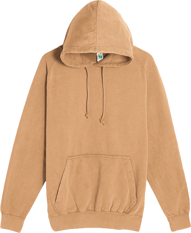 Lane 7 Vintage Raglan Hoodie in Vintage Camel
