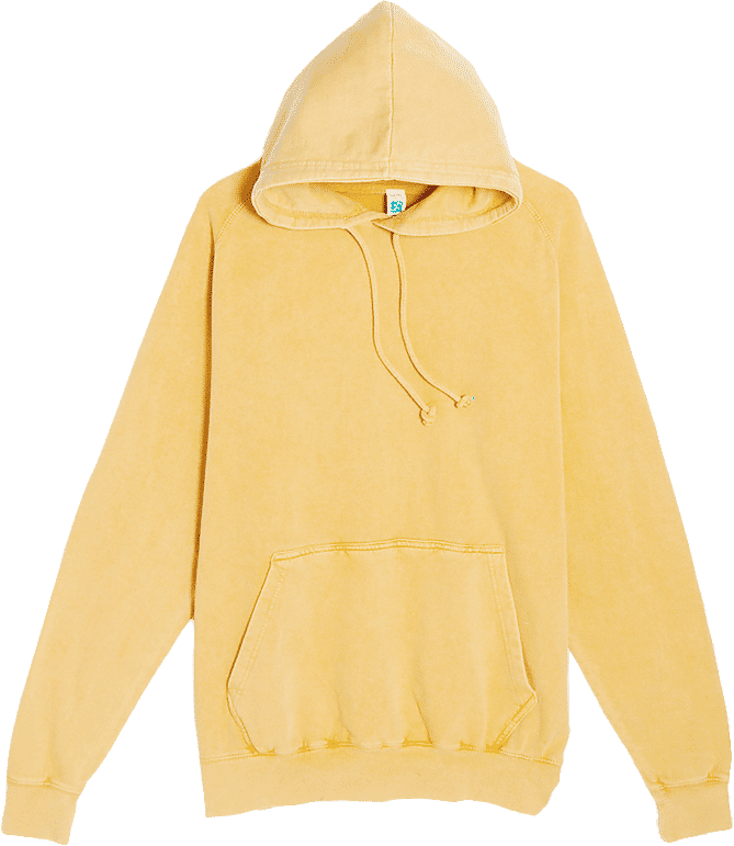 Lane 7 Vintage Raglan Hoodie in Vintage Mustard