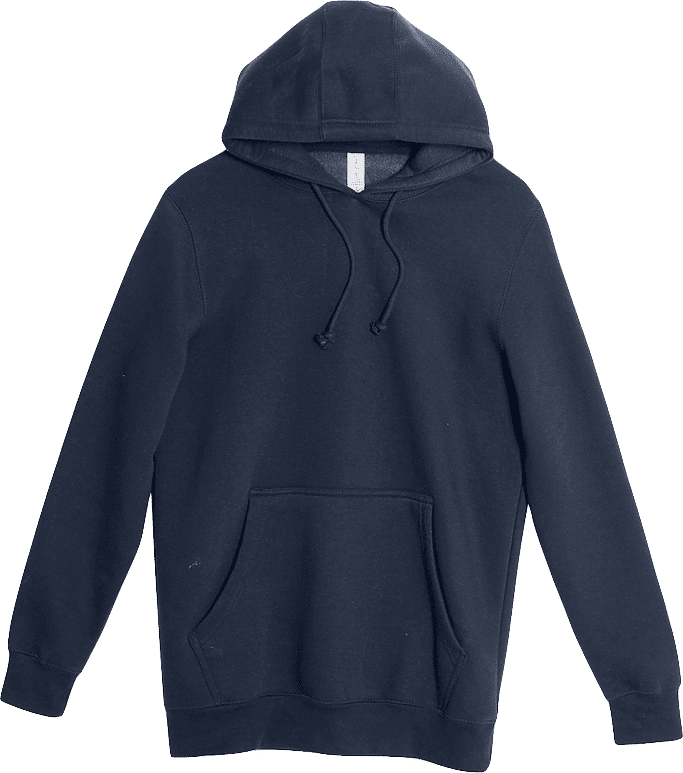 Lane 7 Heavyweight Hoodie in Navy Blue
